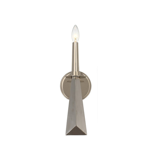 Crystorama Palmer 1 Light Polished Nickel Wall Mount 7591-PN