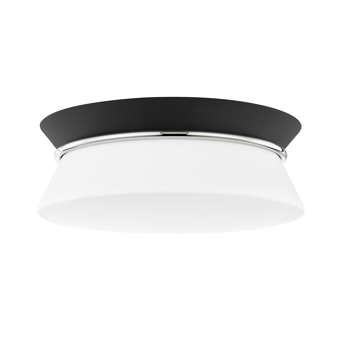 Mitzi 2 Light Flush Mount in Polished Nickel/Black H425502-PN/BK