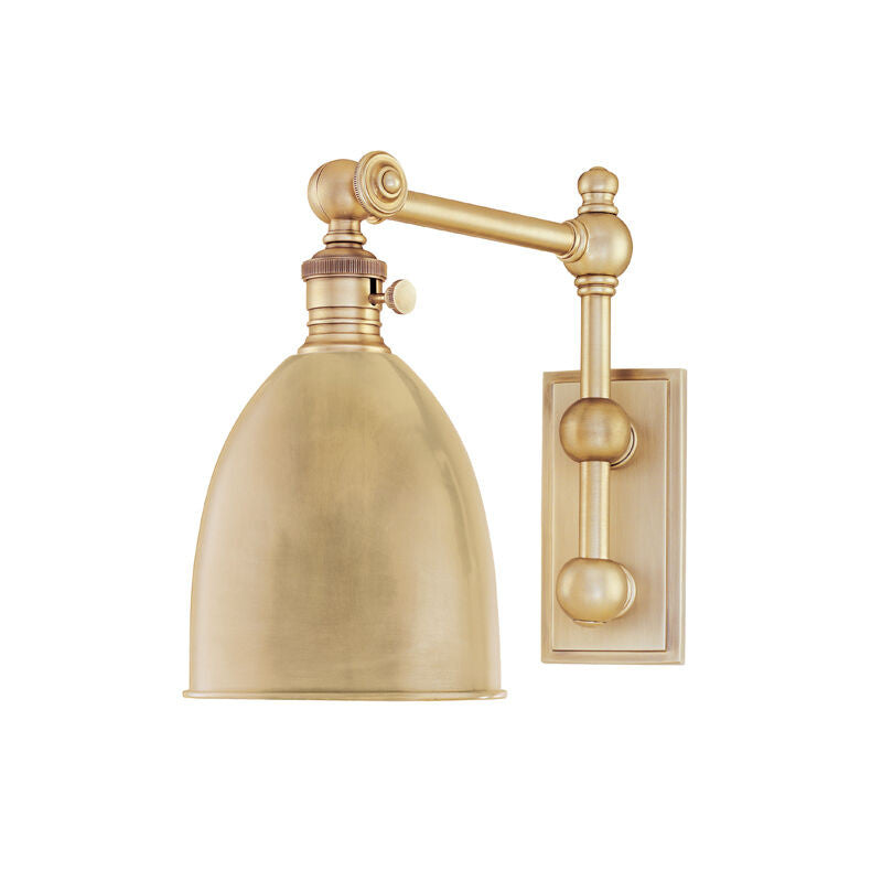 Hudson Valley Lighting Roslyn Wall Sconce in Aged Brass 761-AGB