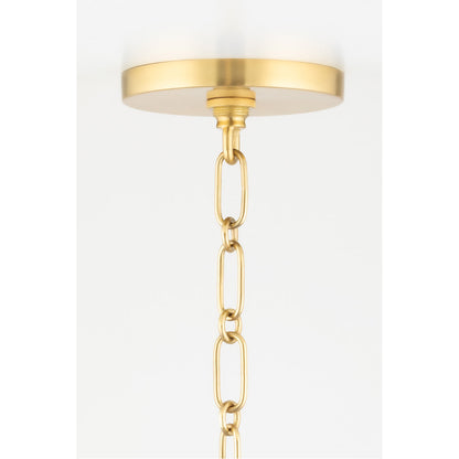 Hudson Valley Lighting Verona Beach Pendant in Aged Brass 7614-AGB