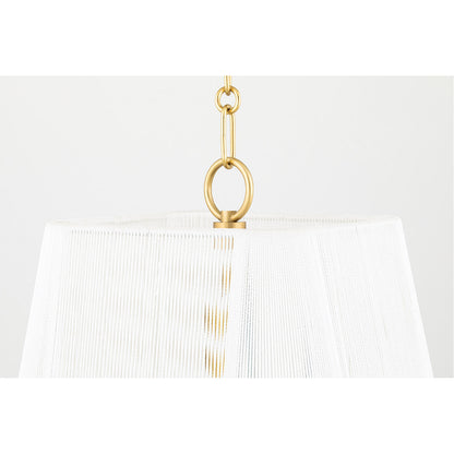 Hudson Valley Lighting Verona Beach Pendant in Aged Brass 7614-AGB