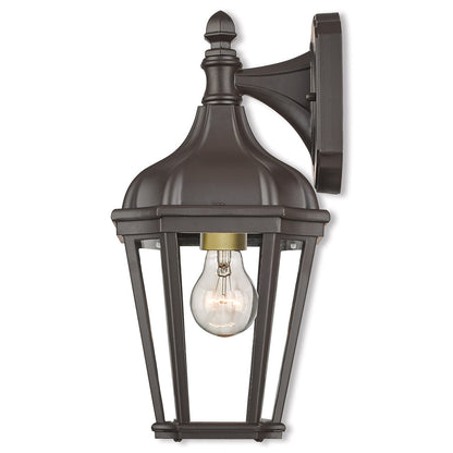 Livex Lighting Morgan Collection 1 Lt BZ Outdoor Wall Lantern in Bronze 76181-07