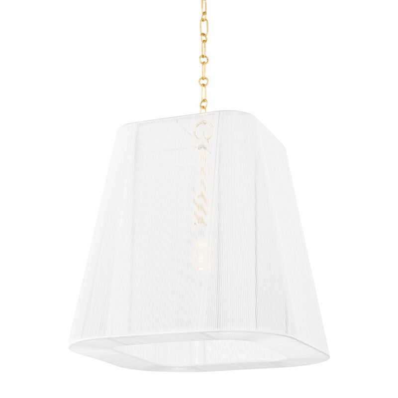 Hudson Valley Lighting Verona Beach Pendant in Aged Brass 7619-AGB