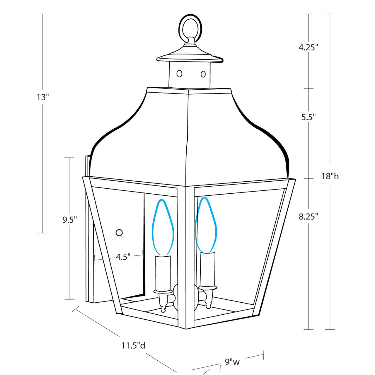 Northeast Lantern Stanfield Wall 7631