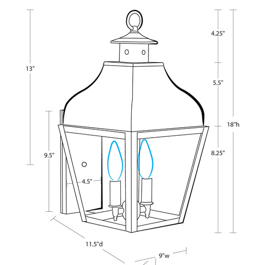 Northeast Lantern Stanfield Wall 7631