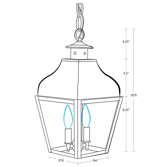 Northeast Lantern Stanfield Hanging 7632