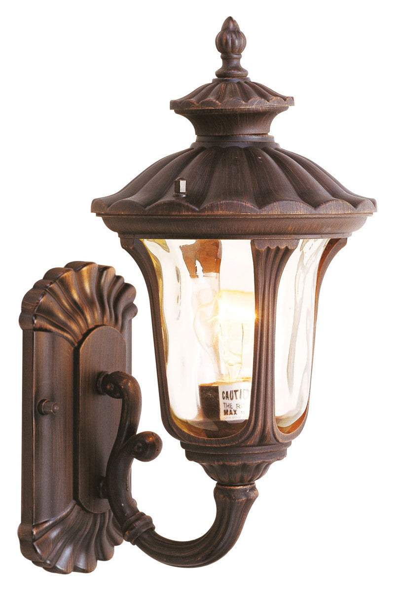 Livex Lighting Oxford Collection 1 Light IB Outdoor Wall Lantern in Imperial Bronze 7650-58