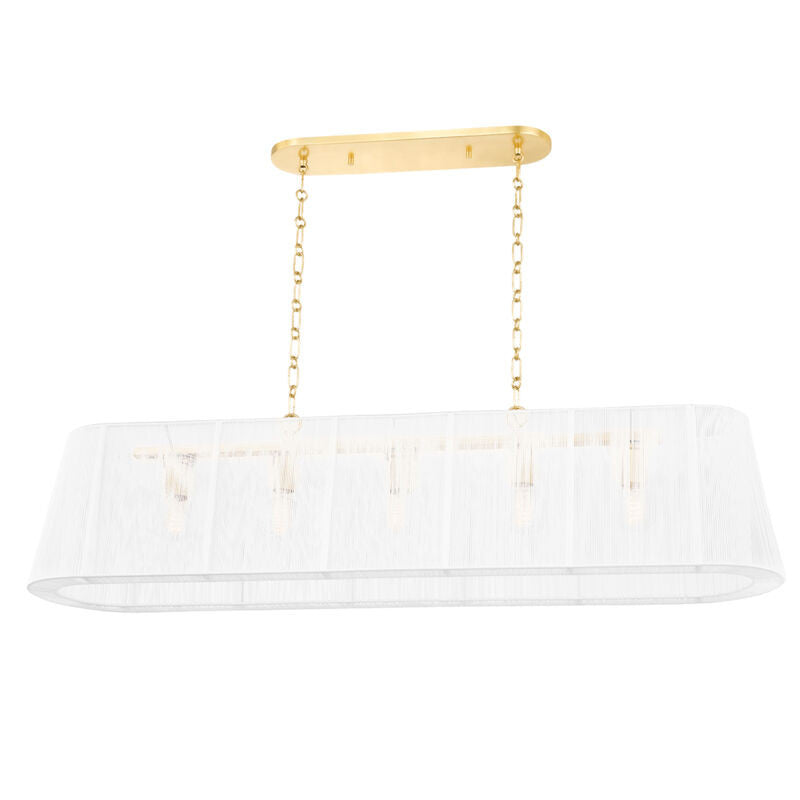 Hudson Valley Lighting Verona Beach Linear in Aged Brass 7650-AGB