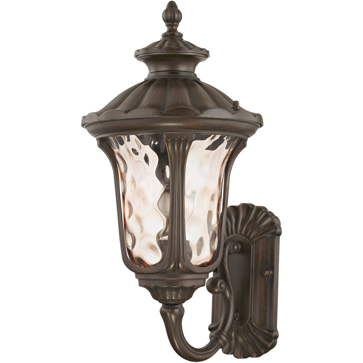 Livex Lighting Oxford Collection 1 Light IB Outdoor Wall Lantern in Imperial Bronze 7652-58