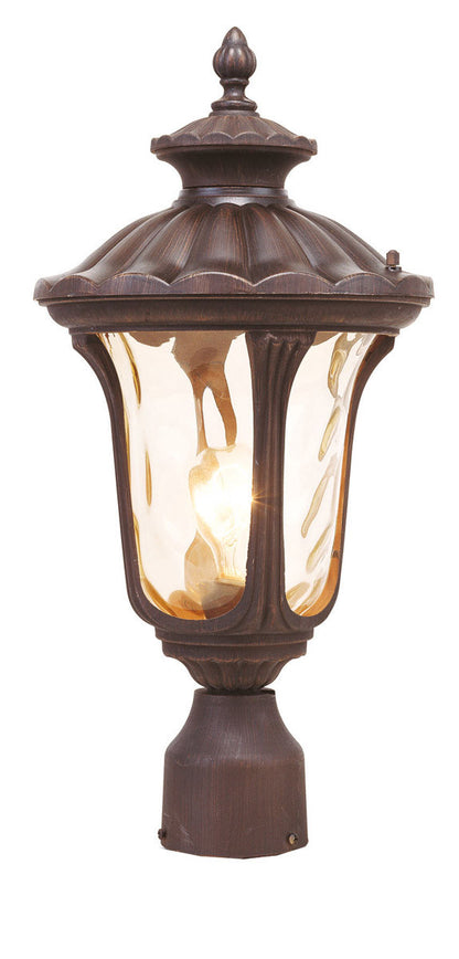 Livex Lighting Oxford Collection 1 Light IB Outdoor Post Lantern in Imperial Bronze 7655-58