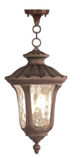 Livex Lighting Oxford Collection 3 Light Imperial Bronze Chain Lantern in Imperial Bronze 7658-58