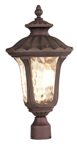 Livex Lighting Oxford Collection 3 Light IB Outdoor Post Lantern in Imperial Bronze 7659-58