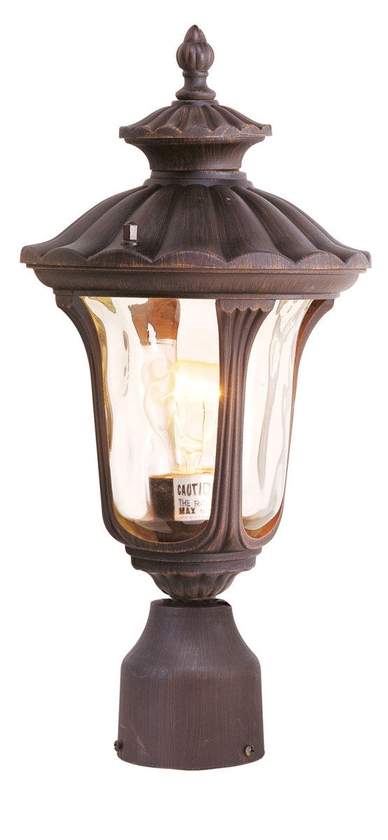 Livex Lighting Oxford Collection 1 Light IB Outdoor Post Lantern in Imperial Bronze 7667-58