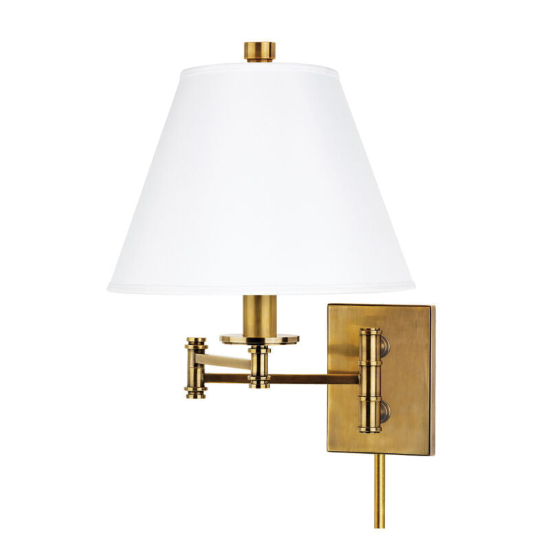 Hudson Valley Lighting Claremont Wall Sconce in Aged Brass 7721-AGB-WS