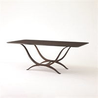 Global Views Chorda Dining Table-Bronze-Rectangle 9.93849