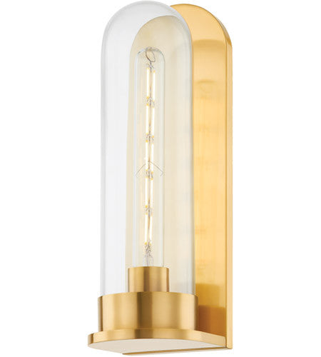 Hudson Valley Lighting Irwin 1 Light Sconce in Aged Brass 7800-AGB