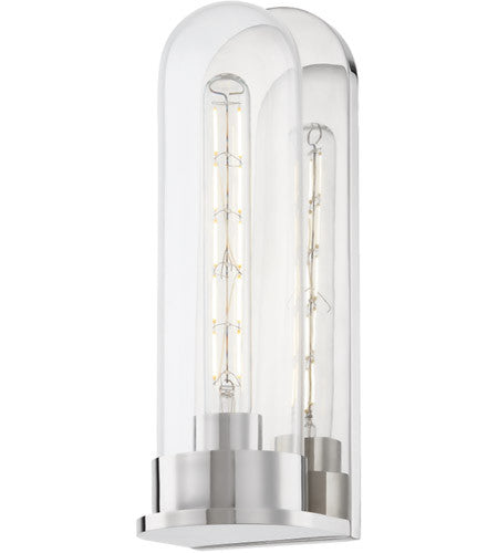 Hudson Valley Lighting Irwin 1 Light Sconce in Polished Nickel 7800-PN