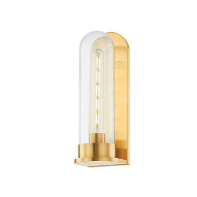 Hudson Valley Lighting Irwin Wall Sconce in Aged Brass 7800-AGB