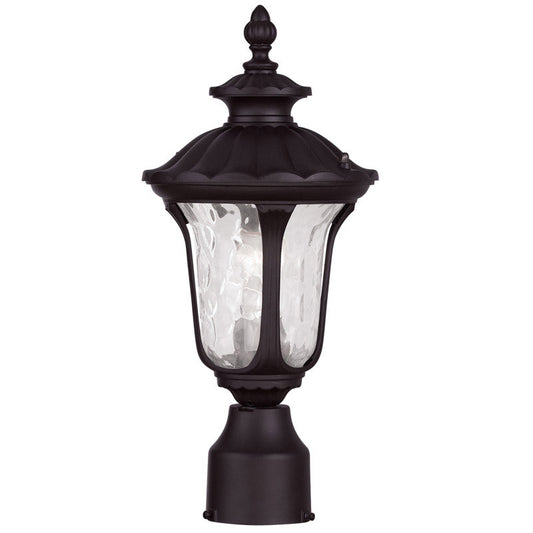 Livex Lighting Oxford Collection 1 Light Bronze Outdoor Post Lantern in Bronze 7848-07