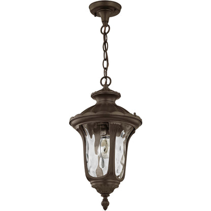 Livex Lighting Oxford Collection 1 Light Bronze Chain Lantern in Bronze 7854-07