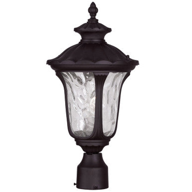 Livex Lighting Oxford Collection 1 Light Bronze Outdoor Post Lantern in Bronze 7855-07