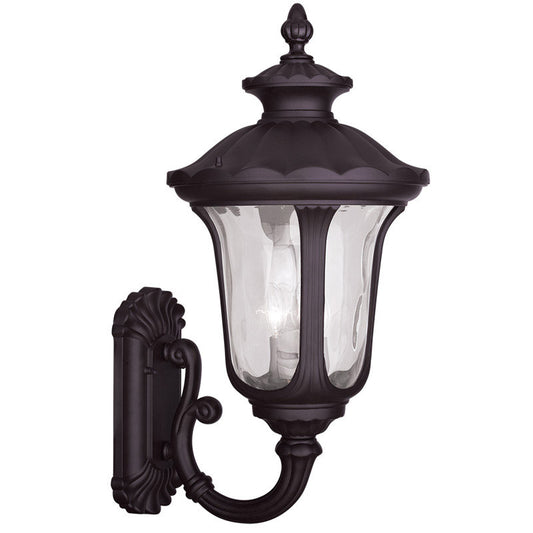 Livex Lighting Oxford Collection 3 Light Bronze Outdoor Wall Lantern in Bronze 7856-07