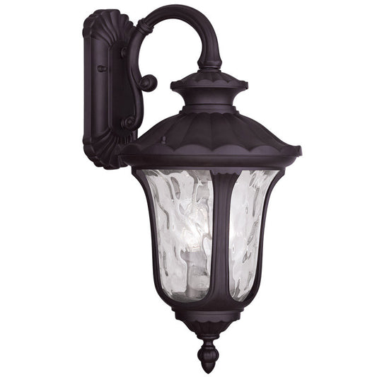 Livex Lighting Oxford Collection 3 Light Bronze Outdoor Wall Lantern in Bronze 7857-07