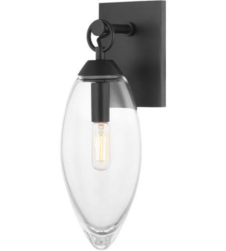 Hudson Valley Lighting Nantucket 1 Light Wall Sconce in Black Brass 7900-BBR