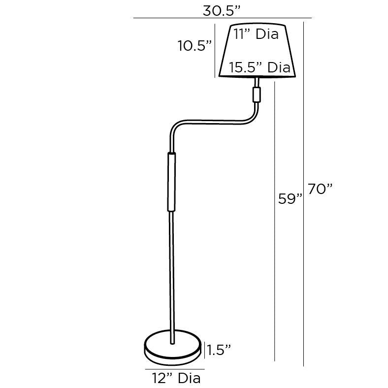 Arteriors Home Simpson Floor Lamp 79845-710