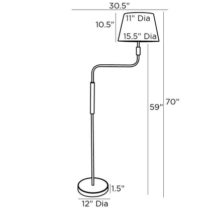 Arteriors Home Simpson Floor Lamp 79845-710