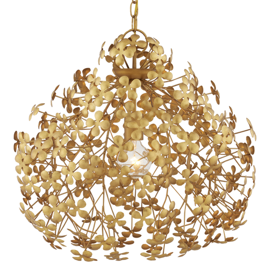 Currey & Co. Cloverfield 23" Gold 1-Light Pendant 9000-1088