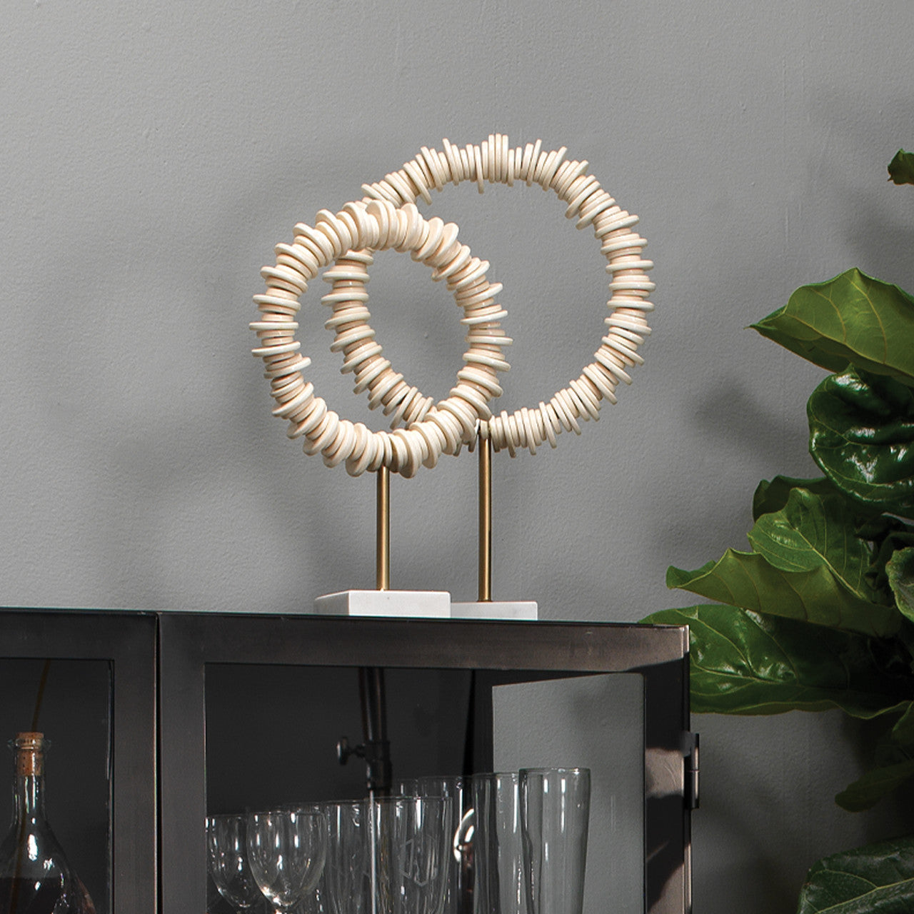 Jamie Young Arena Ring Sculptures (Set of 2) 7AREN-CREAM