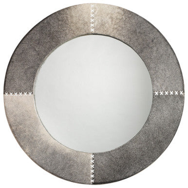 Jamie Young Round Cross Stitch Mirror 7CROS-LGGR