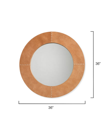 Jamie Young Round Cross Stitch Mirror 7CROS-LGLE