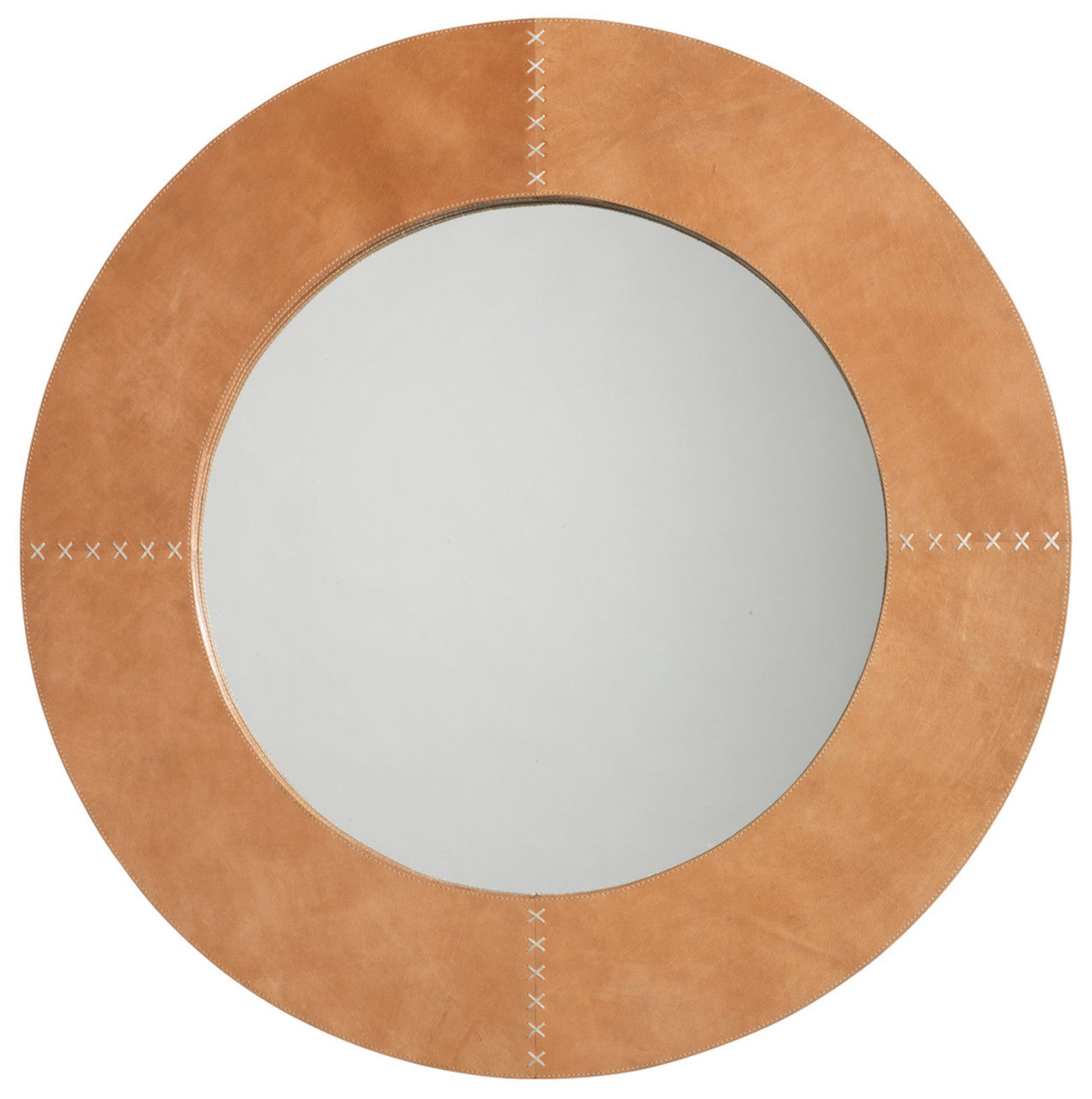 Jamie Young Round Cross Stitch Mirror 7CROS-LGLE