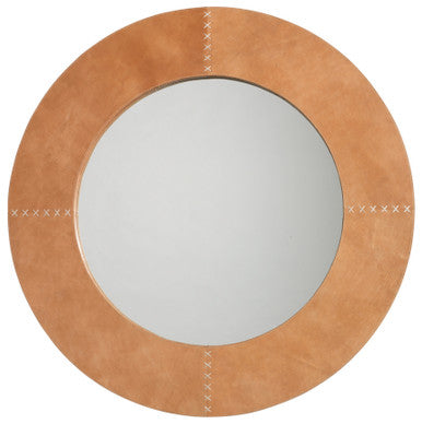 Jamie Young Round Cross Stitch Mirror 7CROS-LGLE