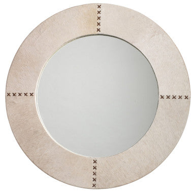 Jamie Young Round Cross Stitch Mirror 7CROS-LGWH