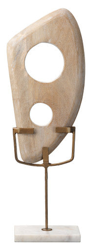 Jamie Young Hepalith Object in White Washed Wood 7HEPA-WHWD