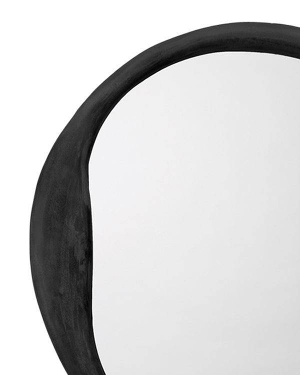 Jamie Young Organic Round Mirror in Antique Iron 7ORGA-MIIR