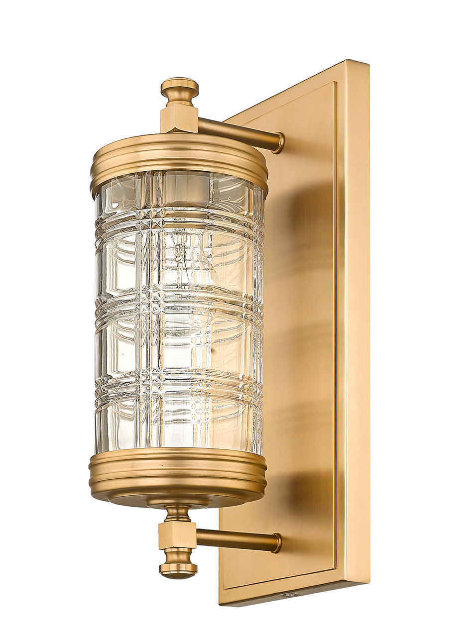 Z-Lite Archer 1 Light Wall Sconce in Heirloom Gold 344-1S-HG