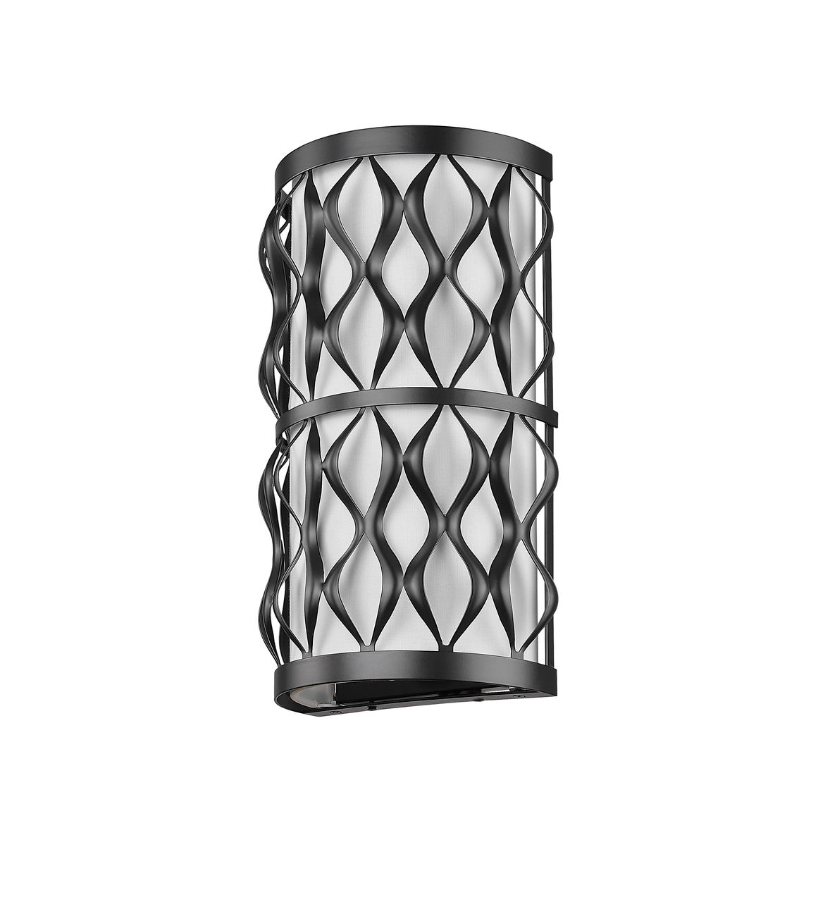 Z-Lite Harden 2 Light Wall Sconce in Matte Black 1948-2S-MB