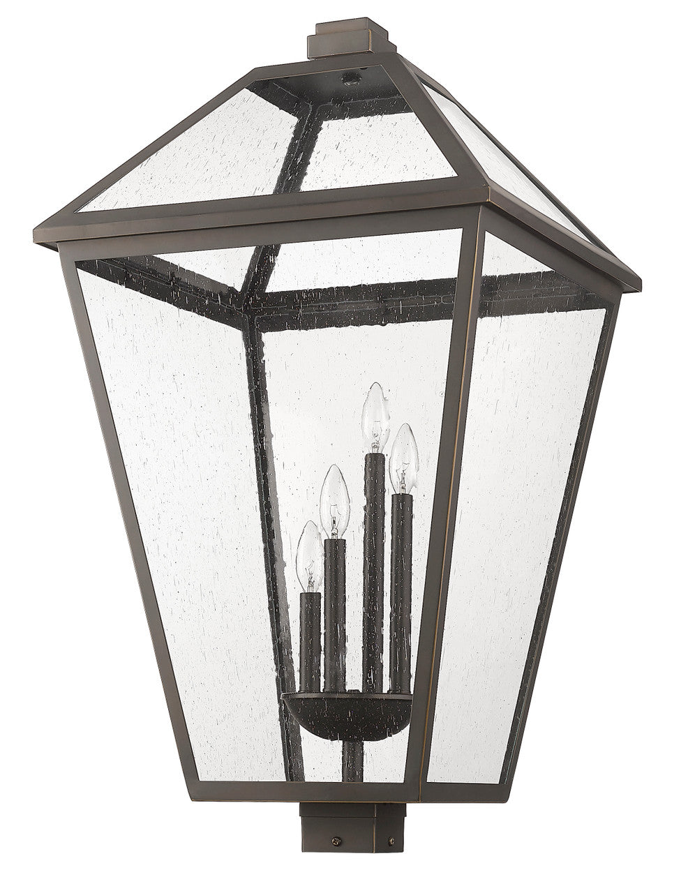 Z-Lite Talbot 4 Light Outdoor Post Mount Fixture in Oil Rubbed Bronze 579PHXLXS-ORB