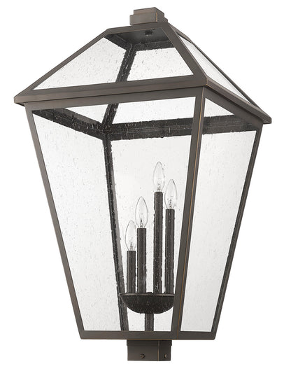 Z-Lite Talbot 4 Light Outdoor Post Mount Fixture in Oil Rubbed Bronze 579PHXLXS-ORB