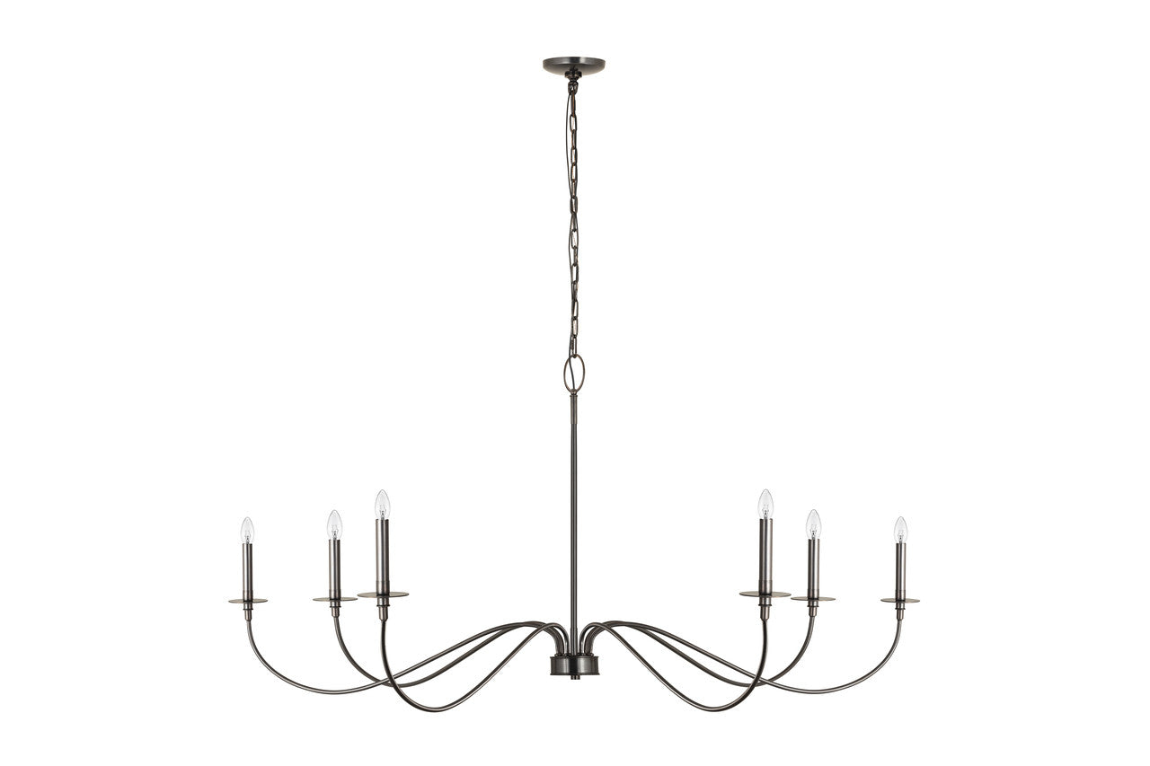 Z-Lite Arrington 6 Light Chandelier in Plated Bronze 2301-63BP