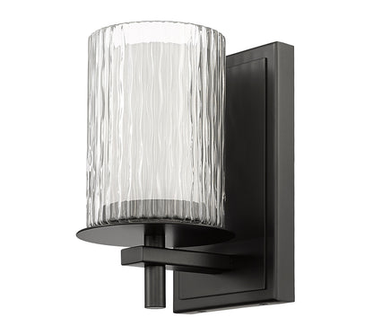 Z-Lite Grayson 1 Light Wall Sconce in Matte Black 1949-1S-MB