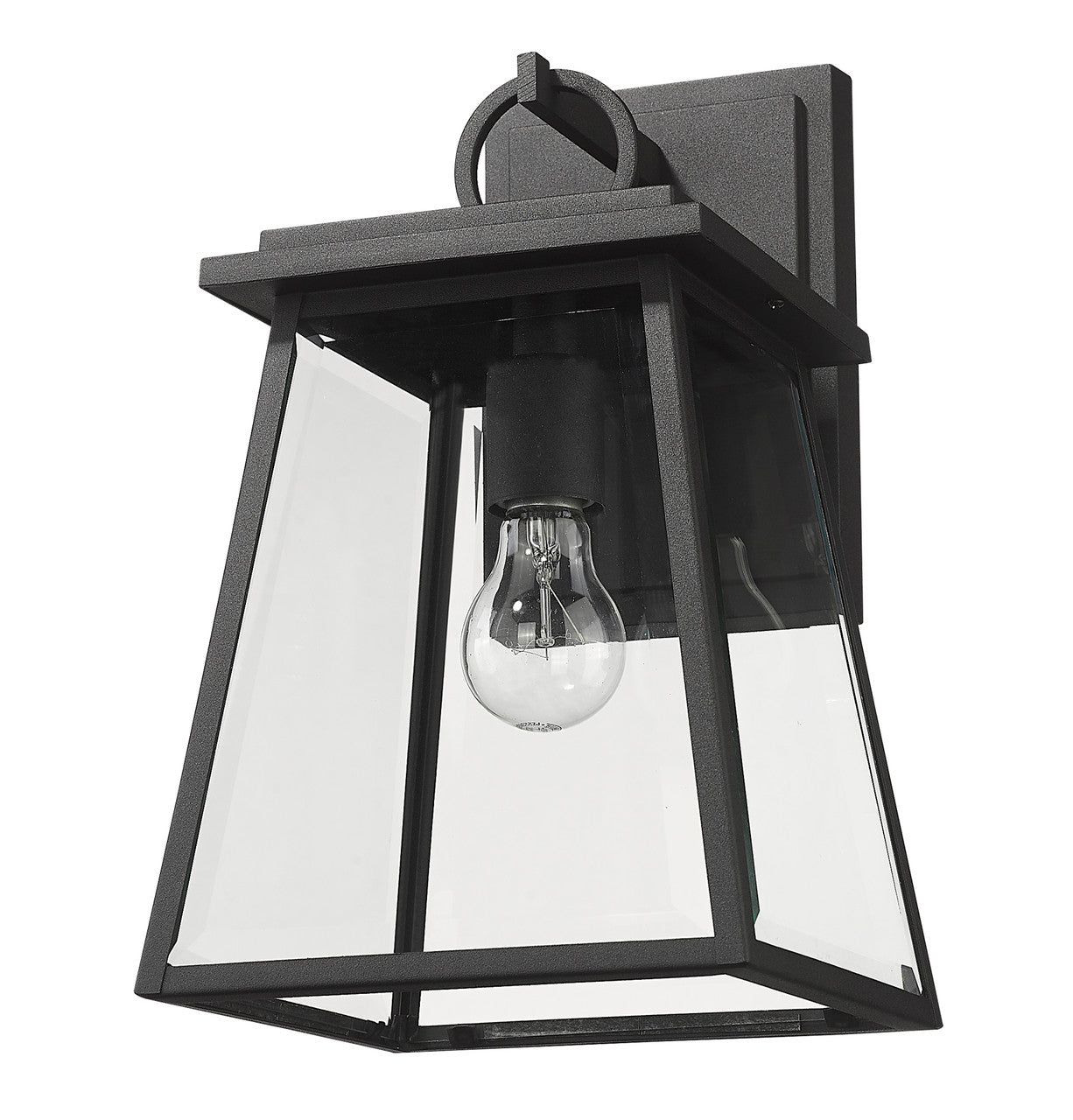 Z-Lite Broughton 1 Light Outdoor Wall Light in Black 521S-BK