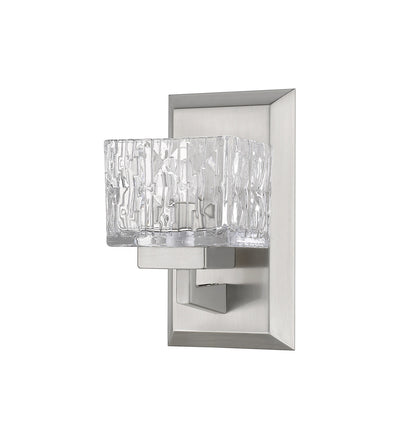 Z-Lite Rubicon 1 Light Wall Sconce in Brushed Nickel 1927-1S-BN-LED