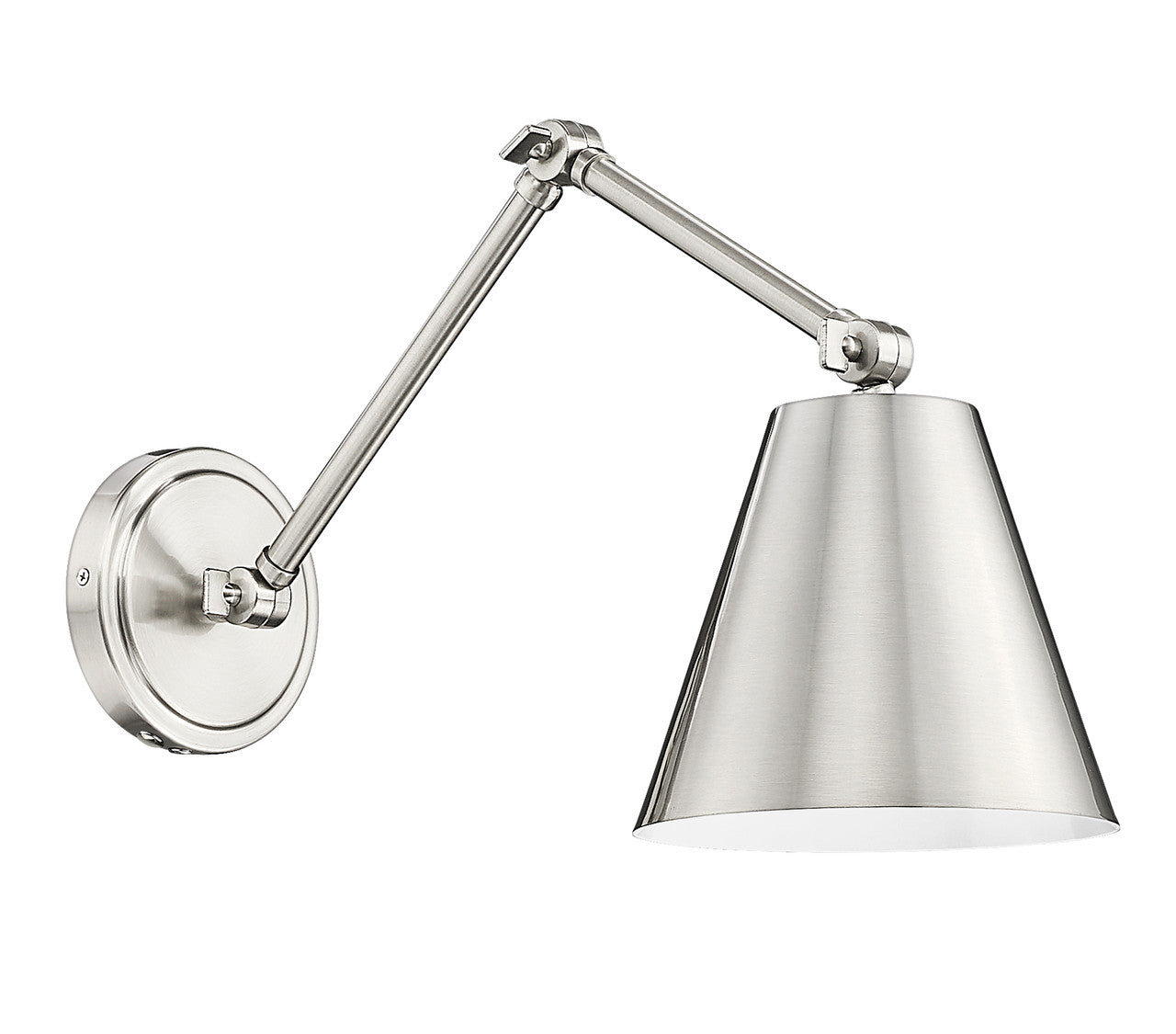 Z-Lite Regent 1 Light Wall Sconce in Brushed Nickel 347S-BN