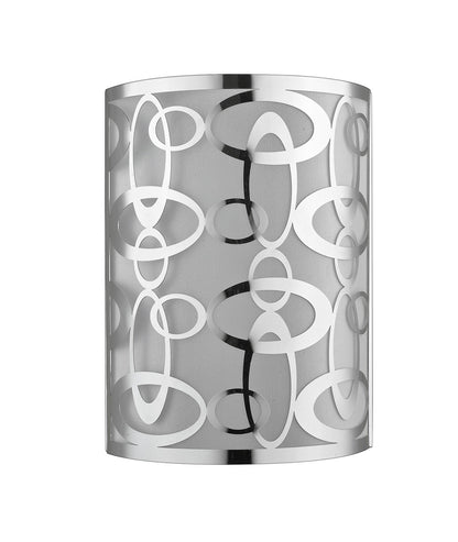 Z-Lite Opal 2 Light Wall Sconce in Chrome 195-2S-CH