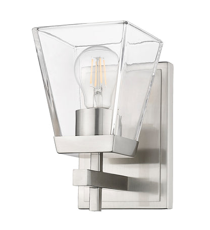 Z-Lite Lauren 1 Light Wall Sconce in Brushed Nickel 819-1S-BN